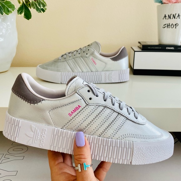 New adidas samba rose silver sneakers - Picture 2 of 12